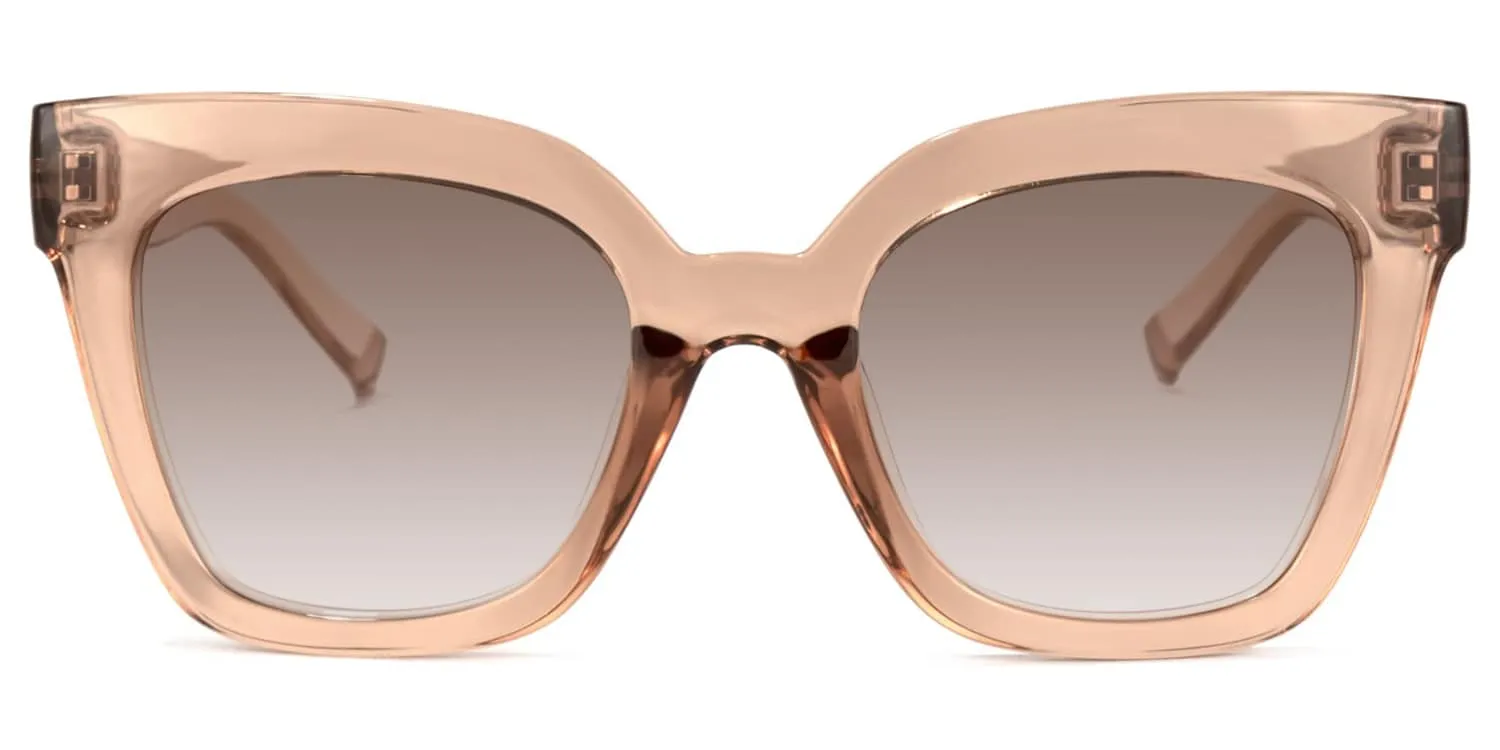 Naila - Square Tawny Sunglasses sold by Vooglam product image thumbnail 2