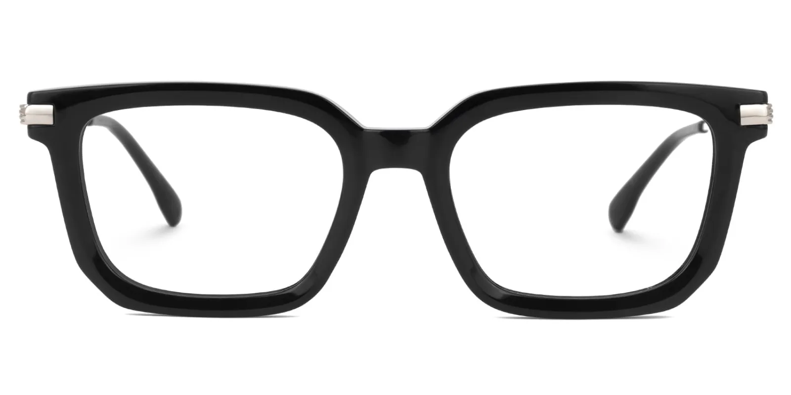 Denbeigh - Rectangle Black Eyeglasses sold by Vooglam