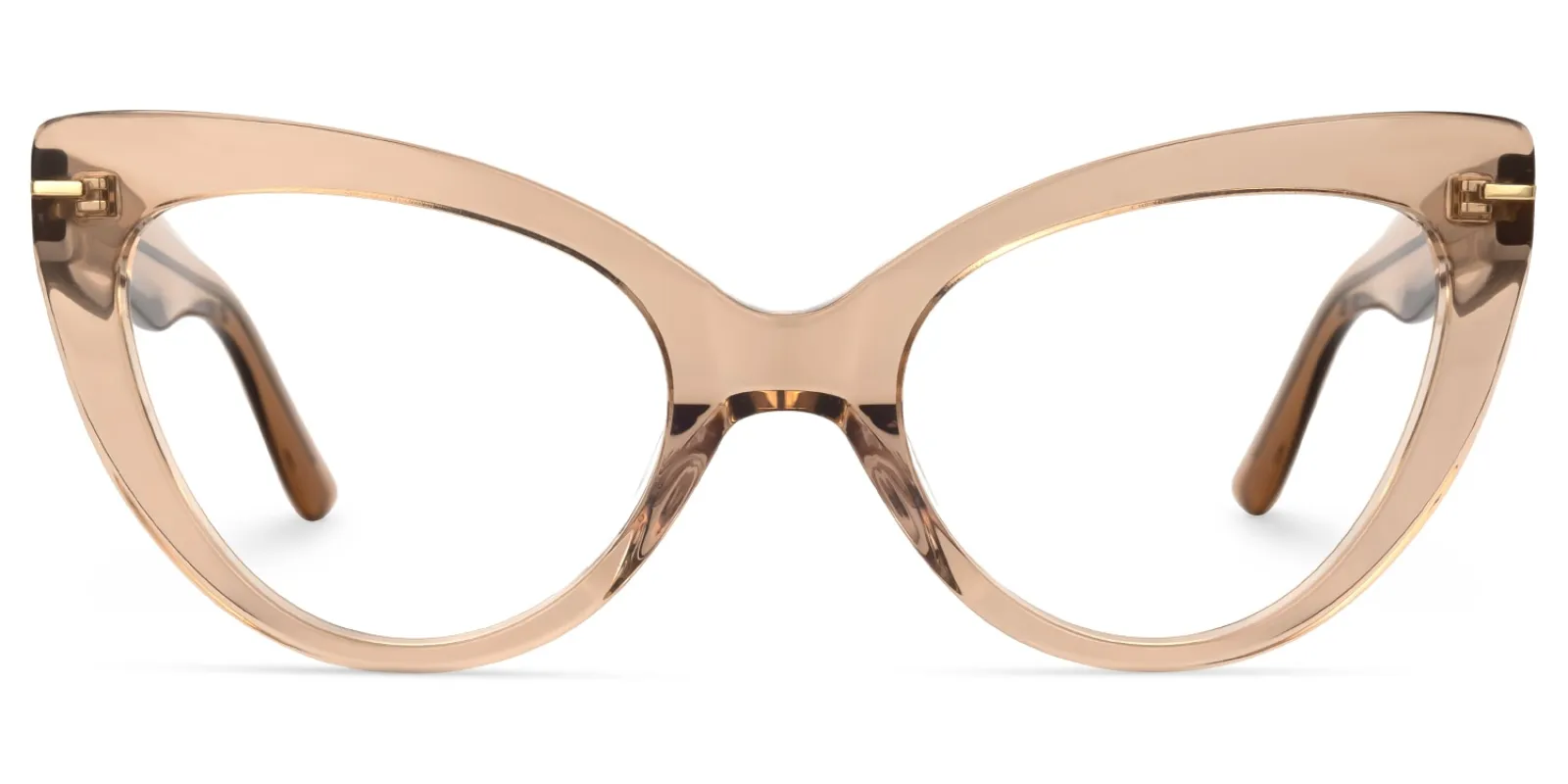 Veromca - Cat Eye Champagne Eyeglasses sold by Vooglam