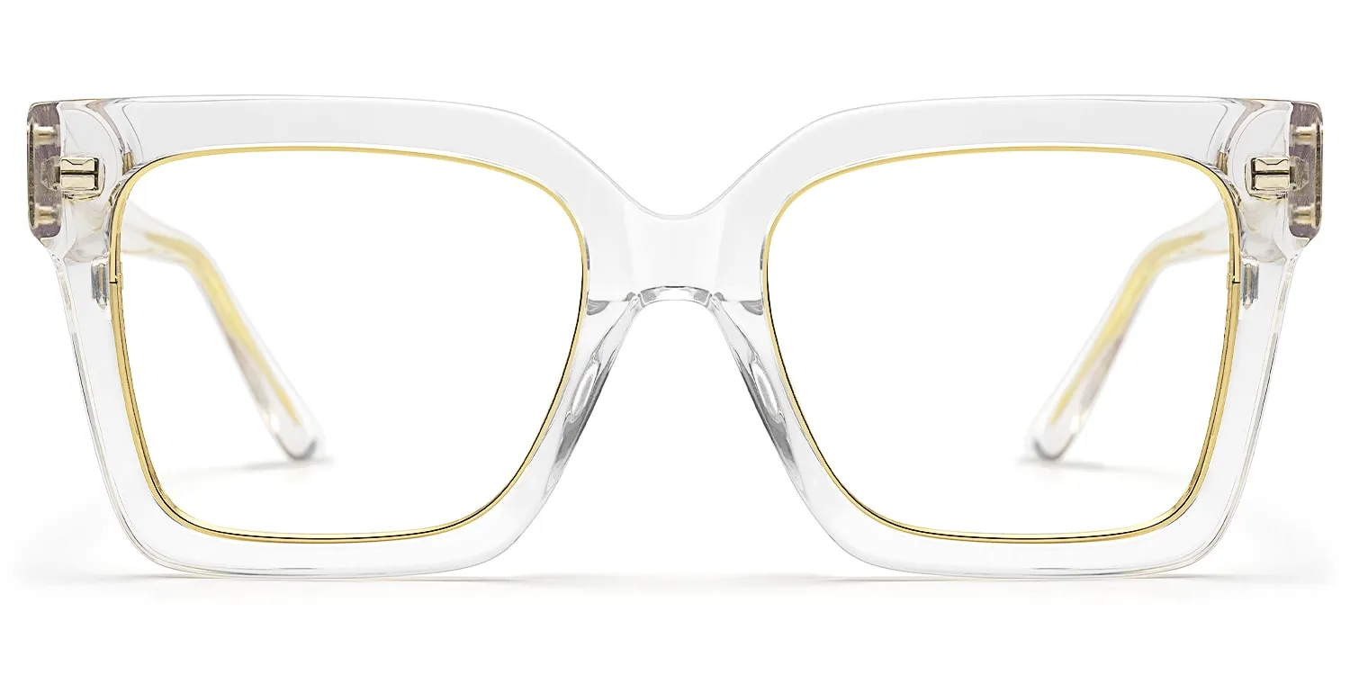 Ibrahim - Square Crystal Eyeglasses sold by Vooglam product image thumbnail 2