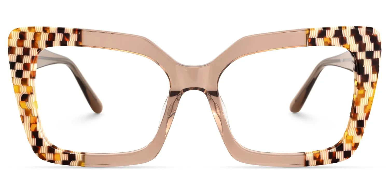 Moshay - Butterfly Champagne Eyeglasses sold by Vooglam