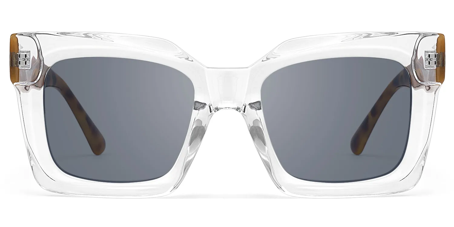 Pacheco - Rectangle Crystal Sunglasses sold by Vooglam