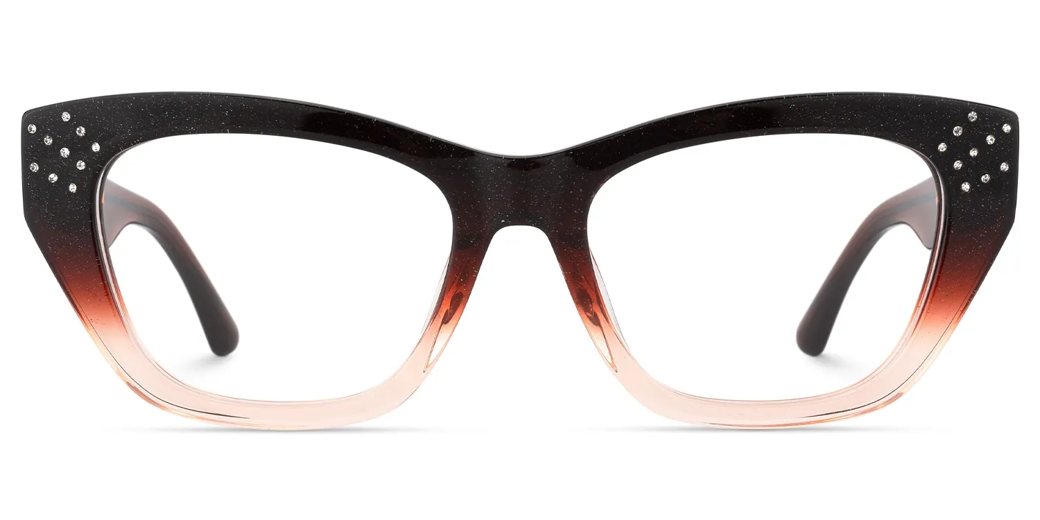 Starlina - Rectangle Brown Eyeglasses sold by Vooglam product image thumbnail 2