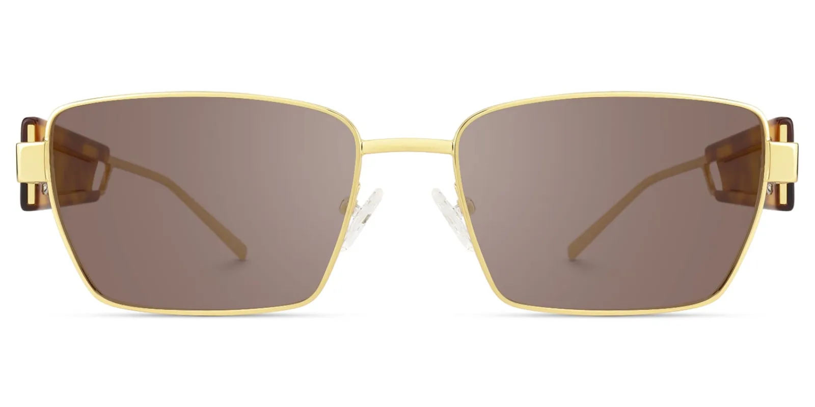 Rogue - Rectangle Gold Sunglasses sold by Vooglam