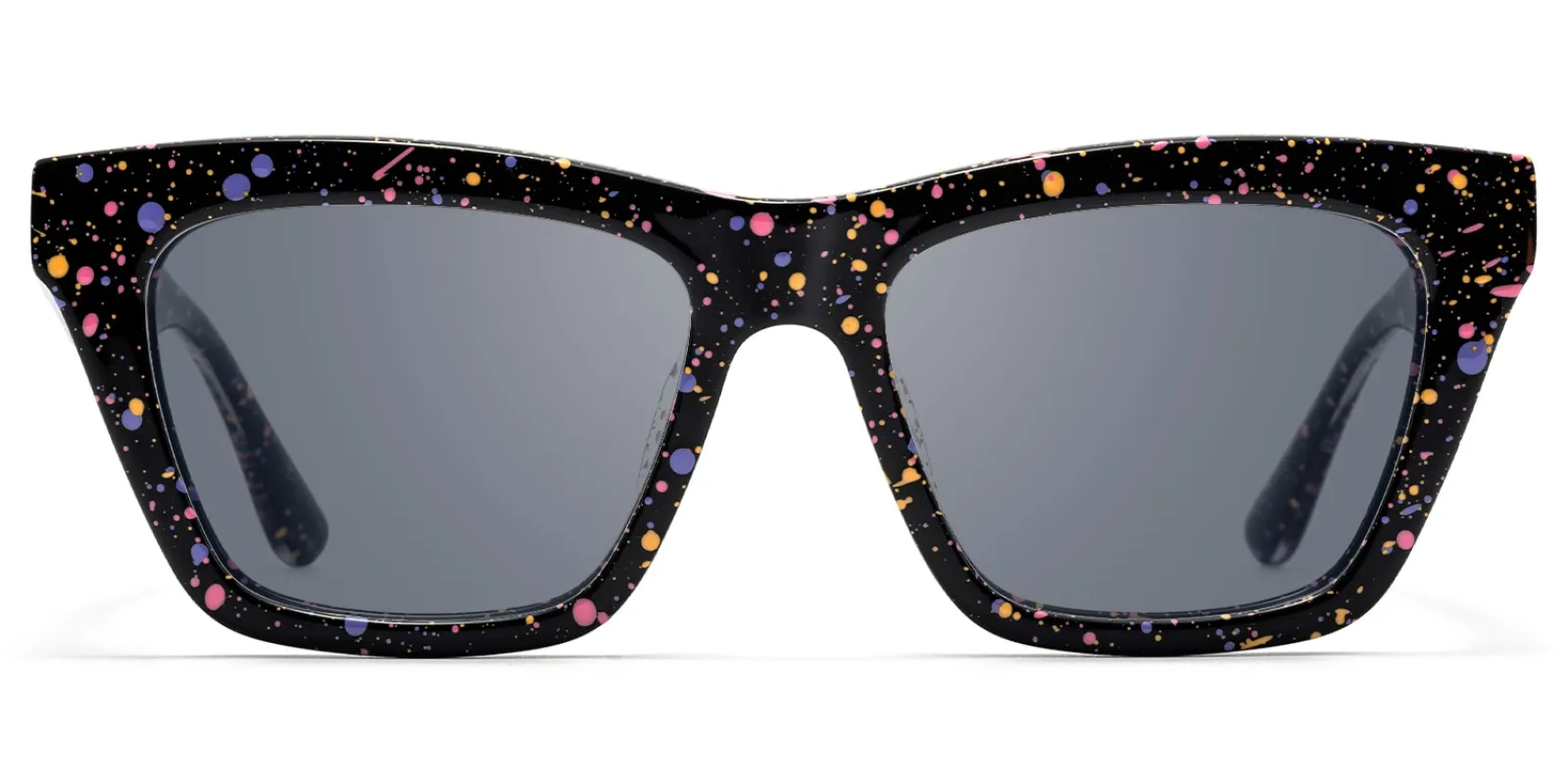 Drip - Rectangle Black Sunglasses sold by Vooglam