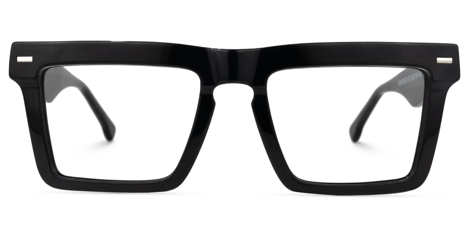 Kenty - Thick Frames Eclectic Black Glasses sold by Vooglam