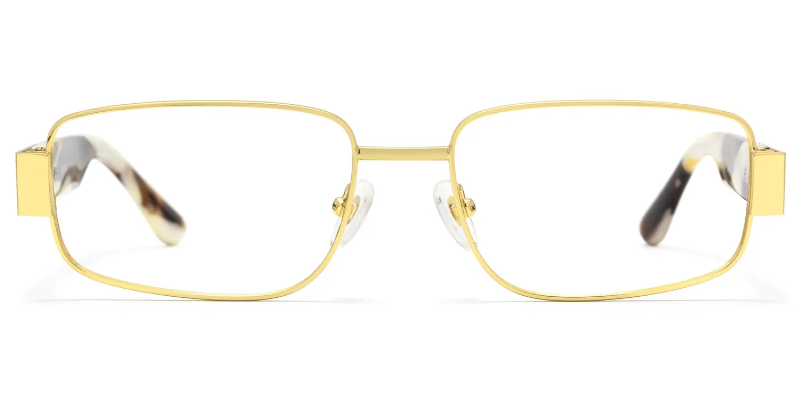 Cypher - Rectangle Gold Eyeglasses sold by Vooglam