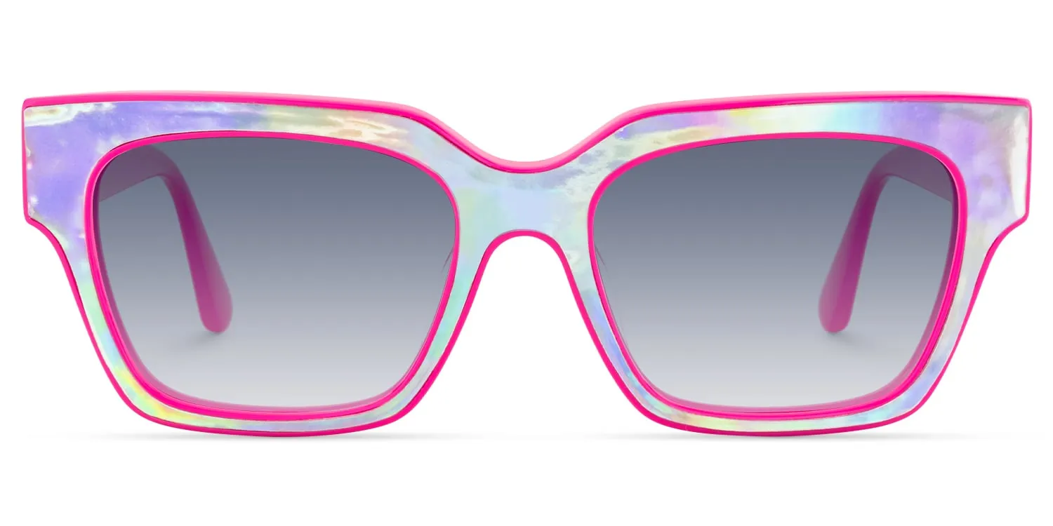 Qacha - Square Pink Sunglasses sold by Vooglam product image thumbnail 2