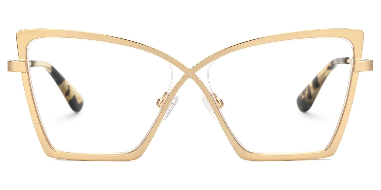 Felicja - Butterfly Gold Eyeglasses sold by Vooglam product image thumbnail 2