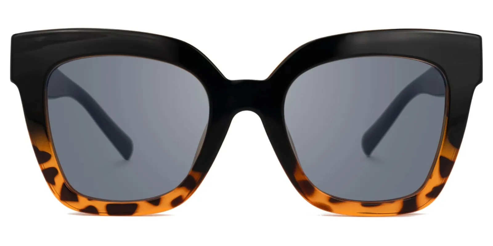 Naila - Square Black/Tortoise Sunglasses sold by Vooglam