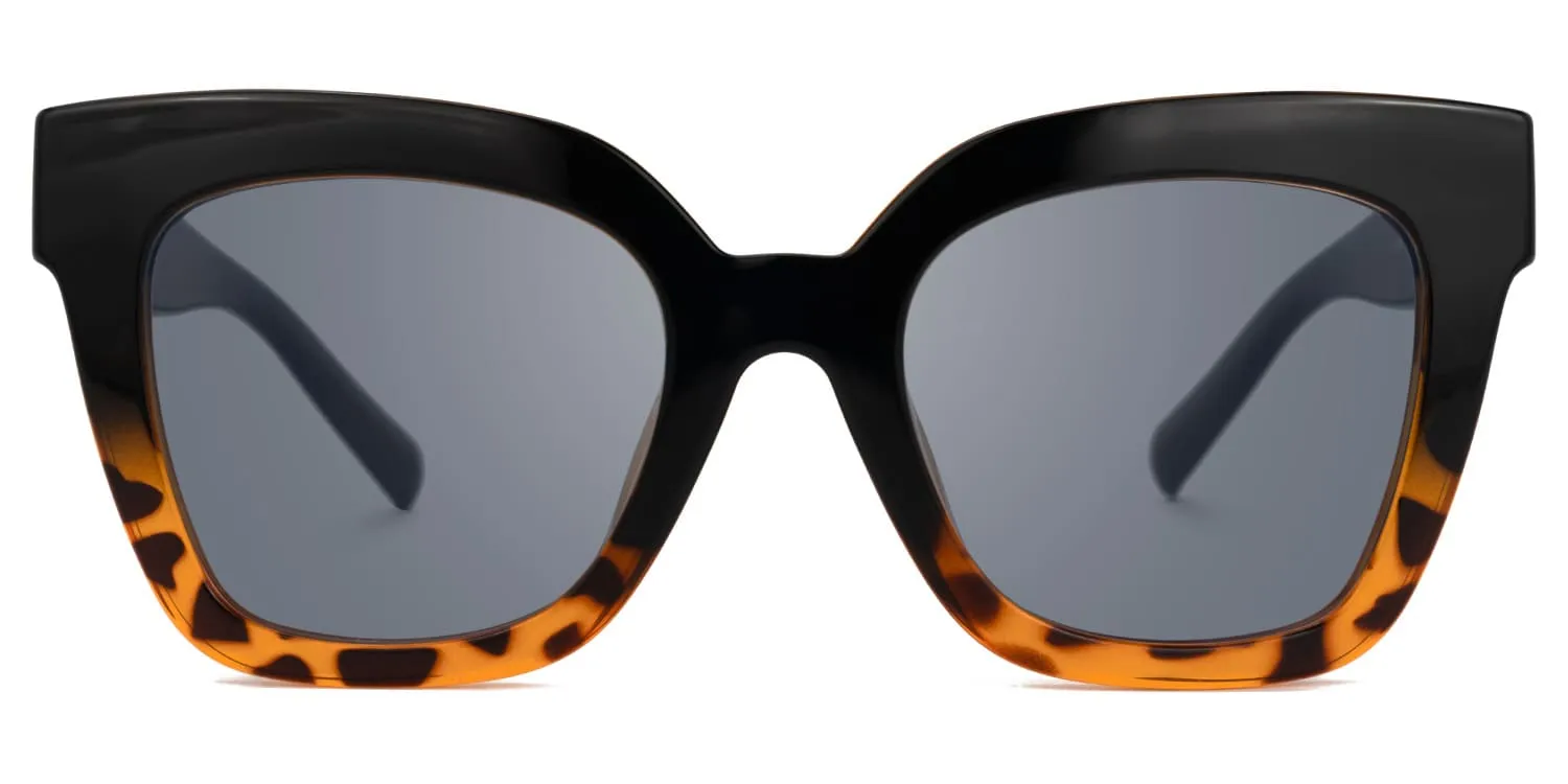 Naila - Square Black/Tortoise Sunglasses sold by Vooglam product image thumbnail 2