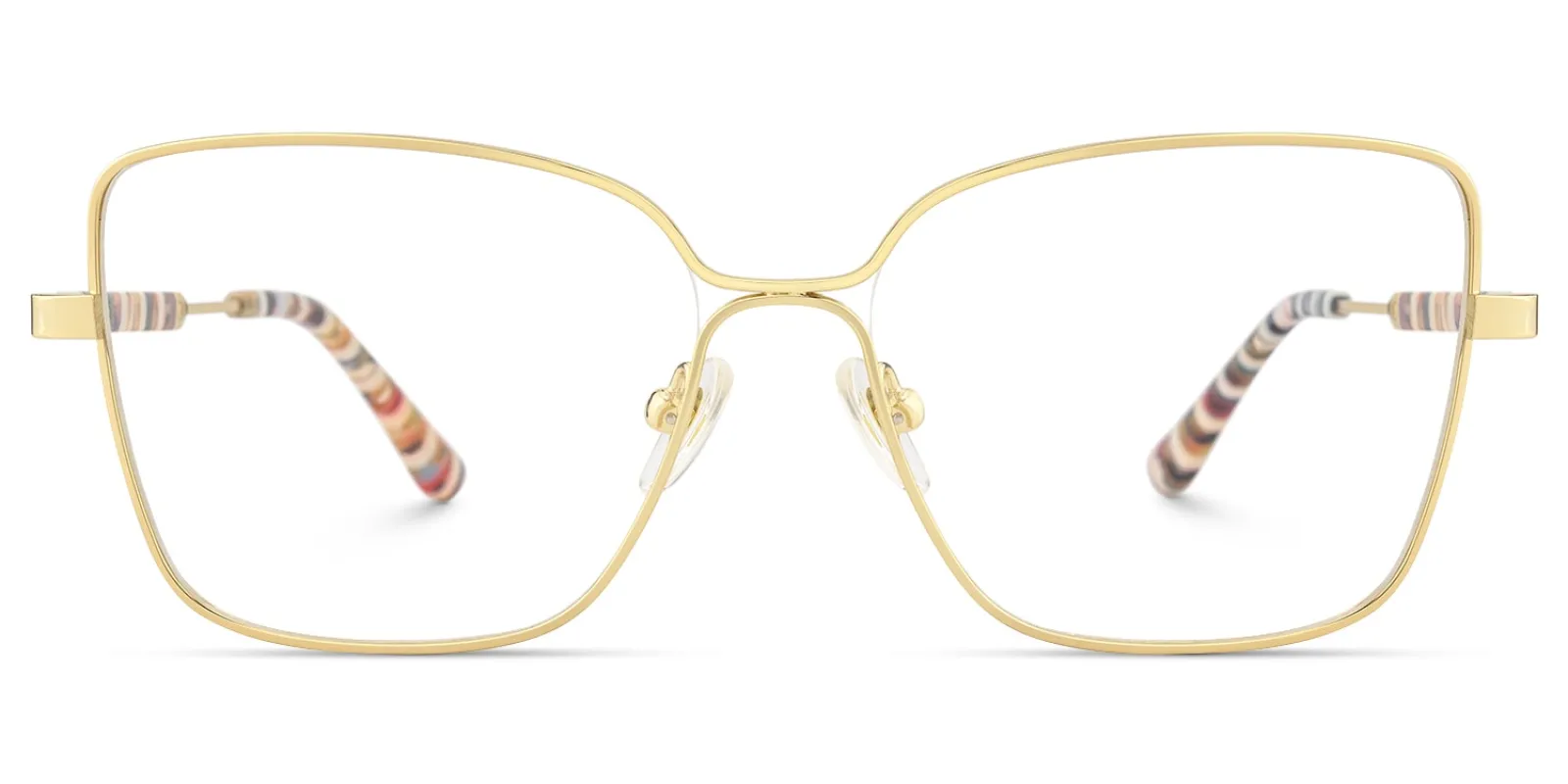 Briar - Square Gold Eyeglasses sold by Vooglam