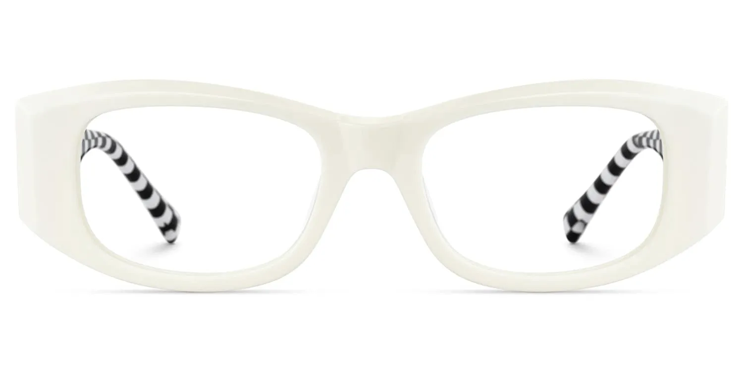 Banksy - Rectangle White Eyeglasses sold by Vooglam product image thumbnail 2