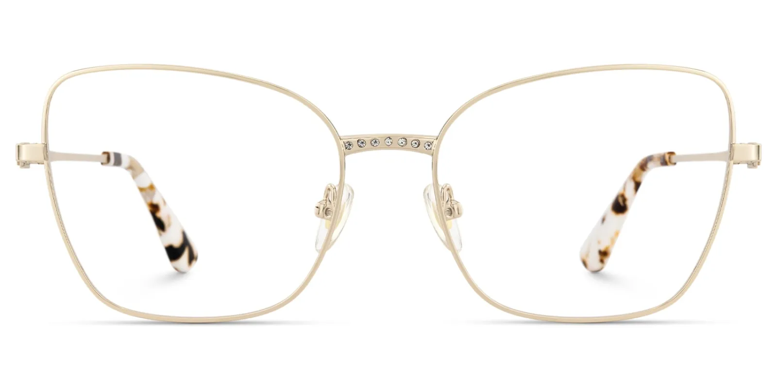 Meadow - Square Gold Eyeglasses sold by Vooglam