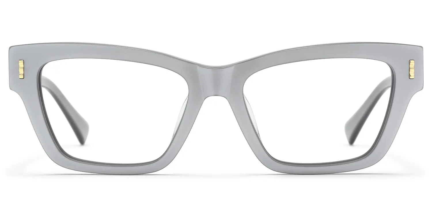 Surreal - Rectangle Gray Eyeglasses sold by Vooglam
