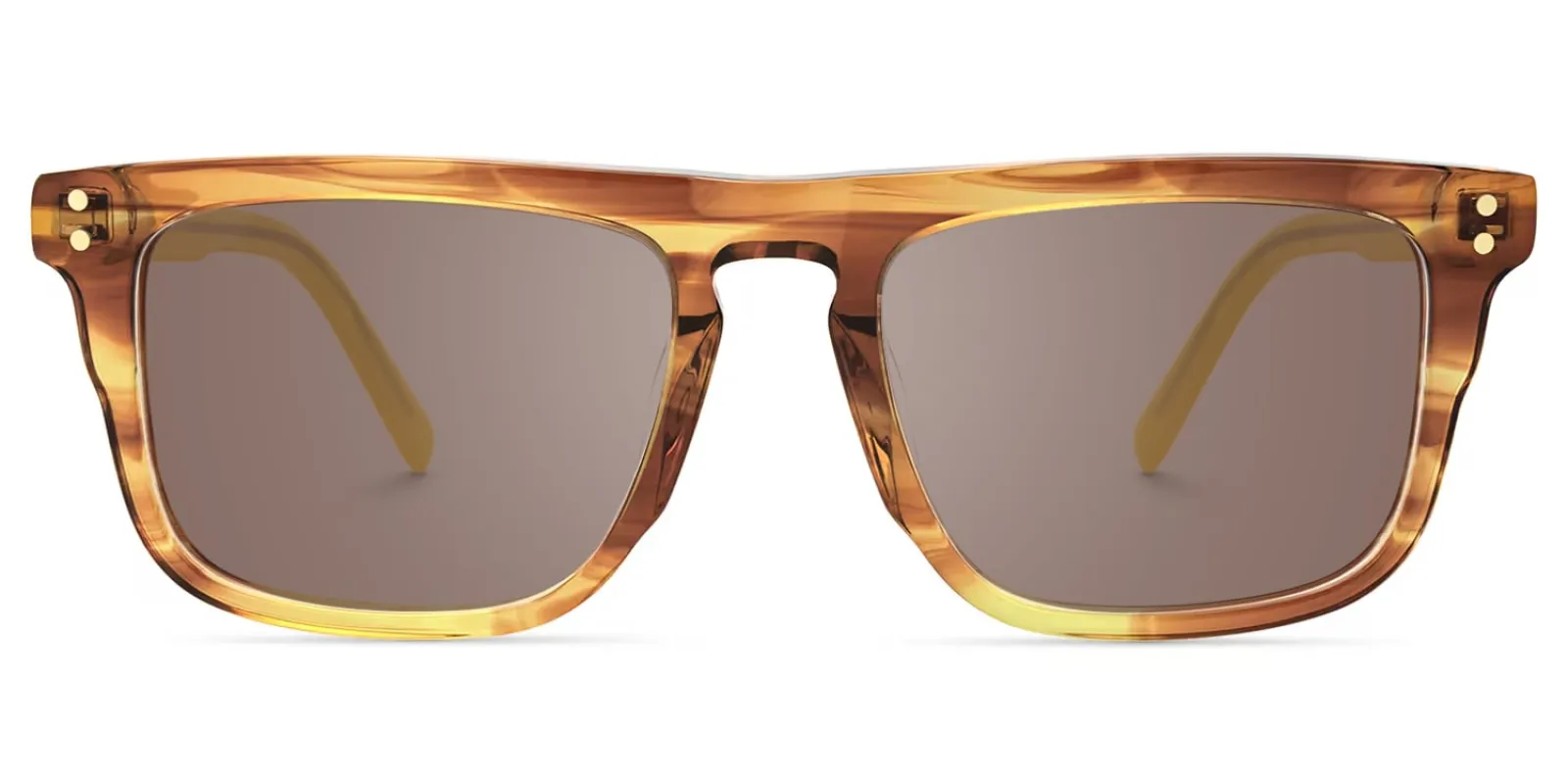 Charlotte - Rectangle Brown Sunglasses sold by Vooglam