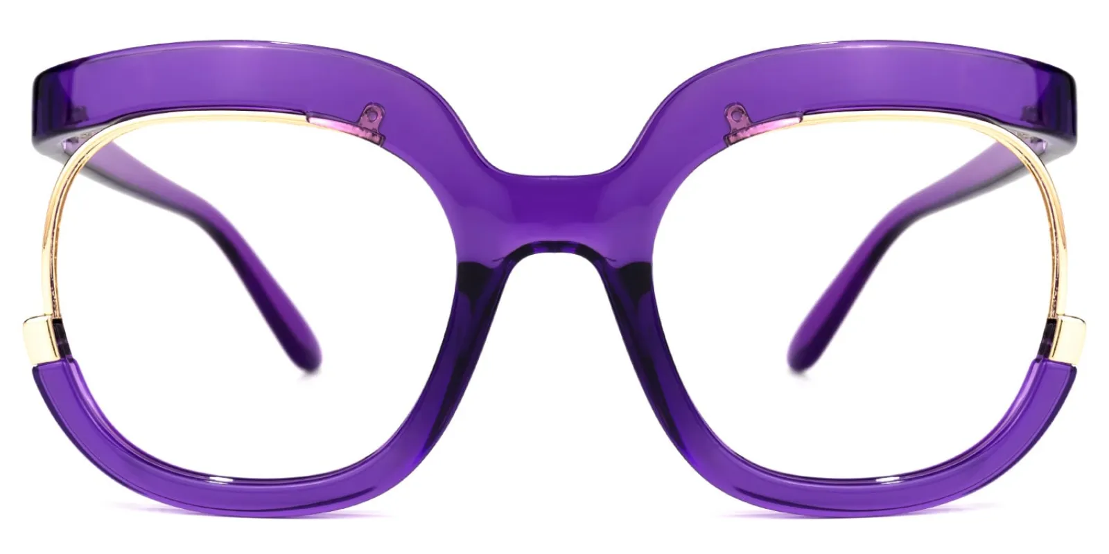 Fredia Avant-Garde Purple Frame Eyeglasses sold by Vooglam