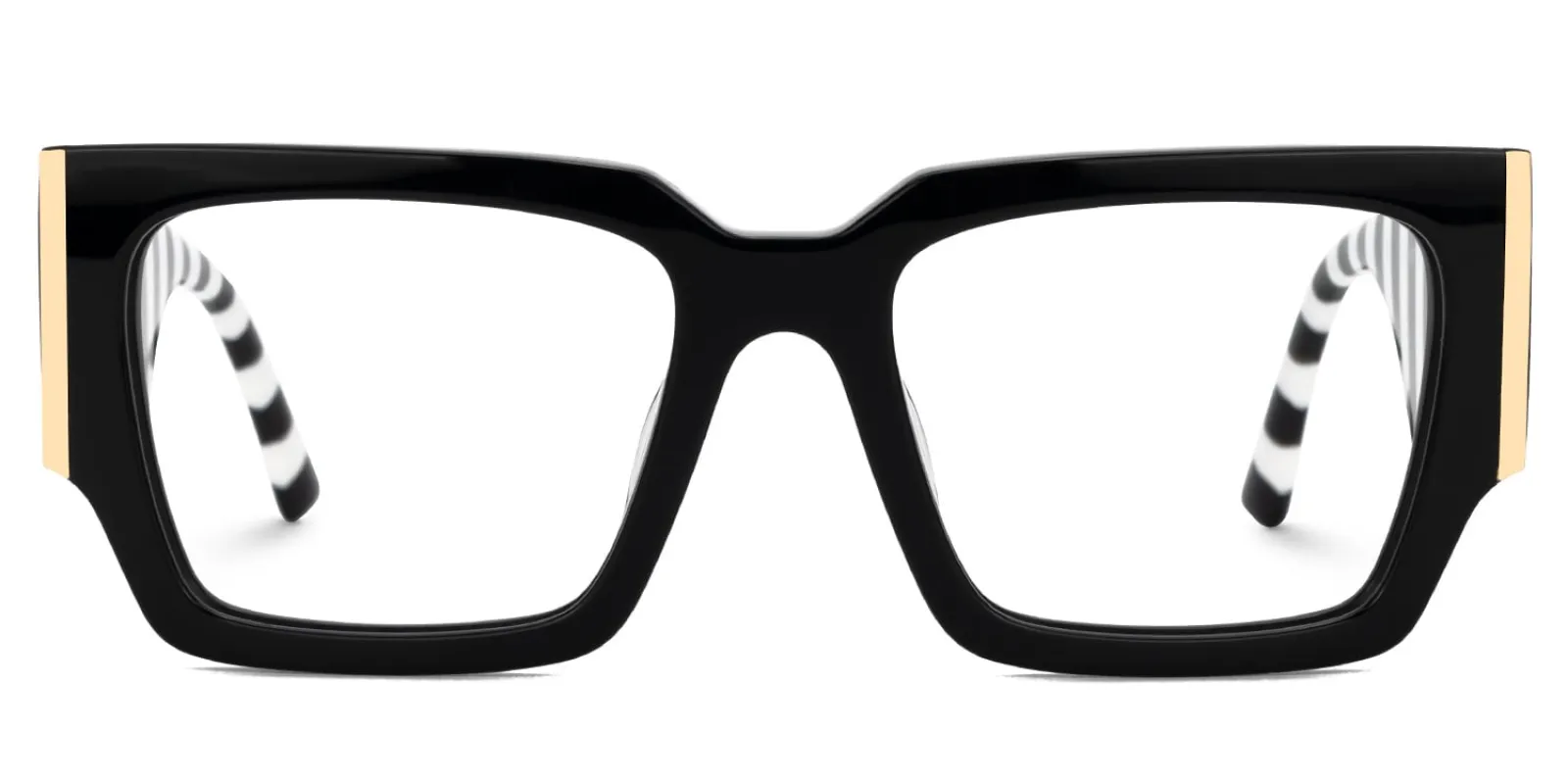 Fantasia - Rectangle Black Eyeglasses sold by Vooglam