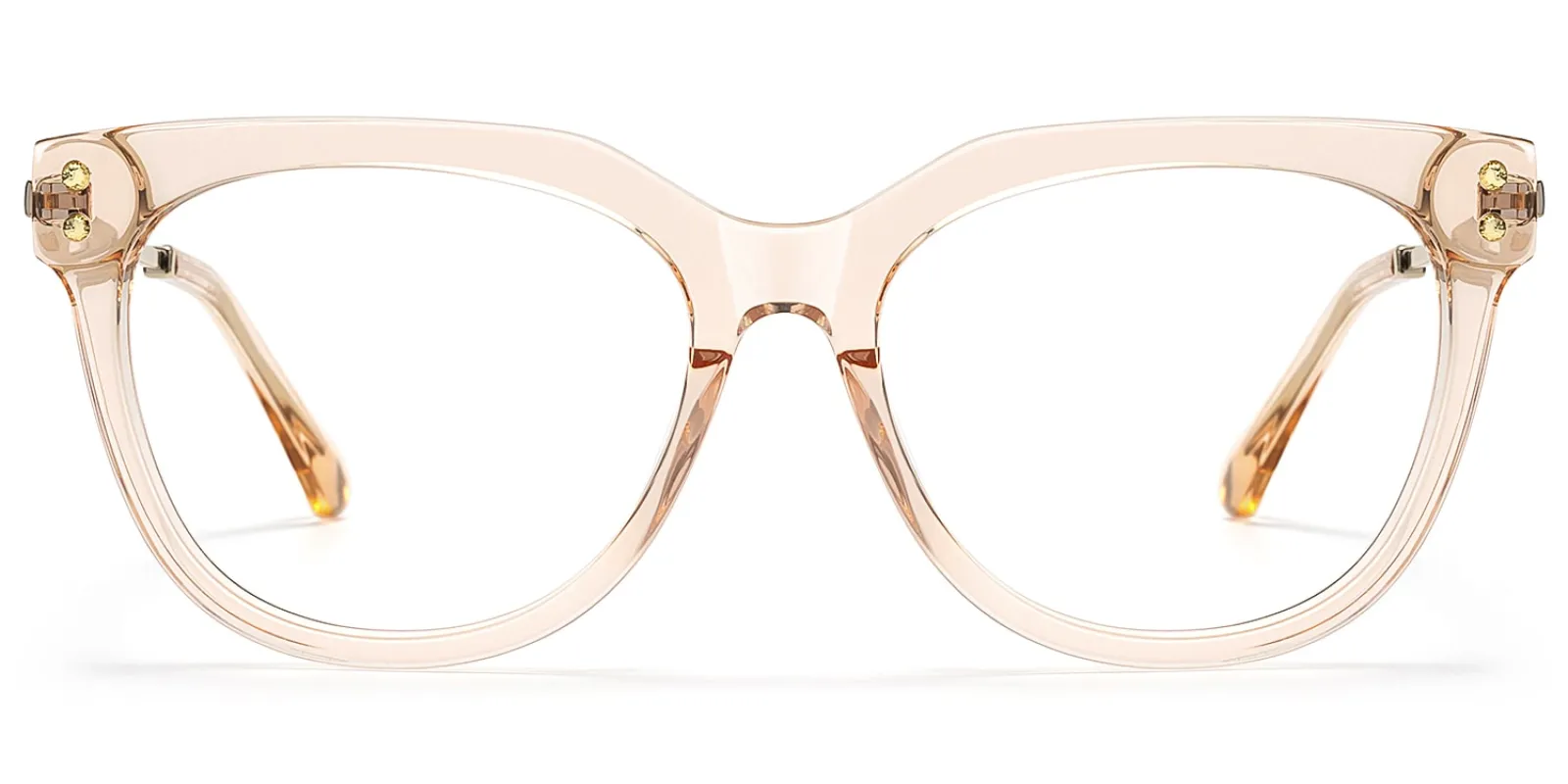 Wander - Cat eye Champagne Eyeglasses sold by Vooglam
