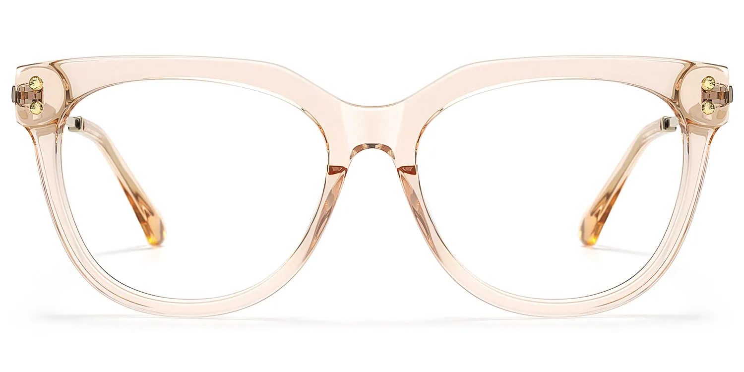 Wander - Cat eye Champagne Eyeglasses sold by Vooglam product image thumbnail 2