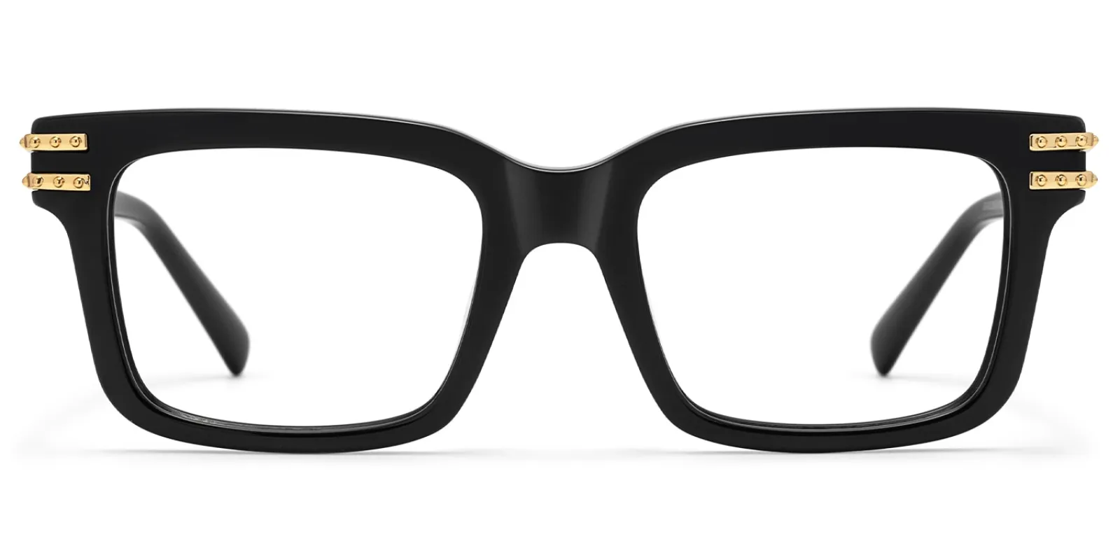 Anansi - Rectangle Black Eyeglasses sold by Vooglam