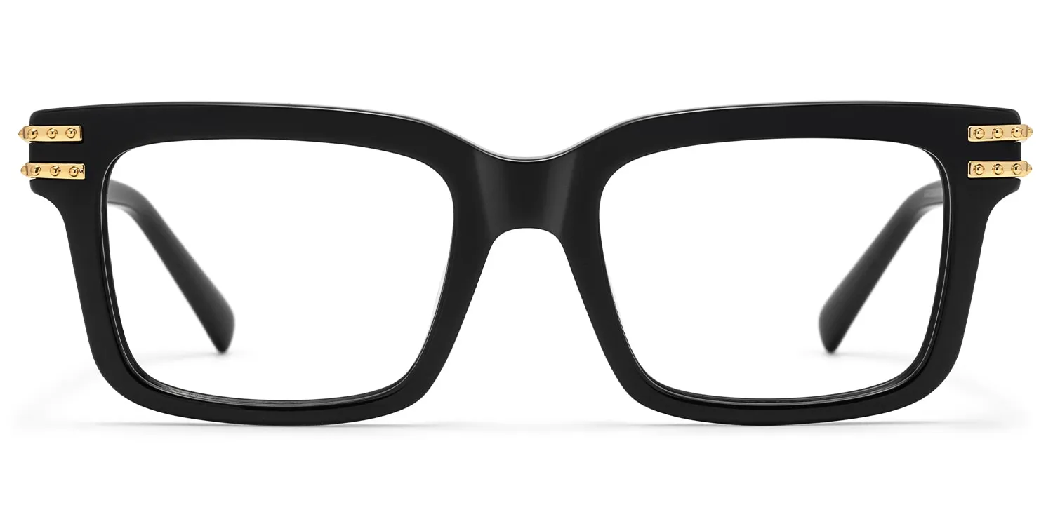 Anansi - Rectangle Black Eyeglasses sold by Vooglam product image thumbnail 2