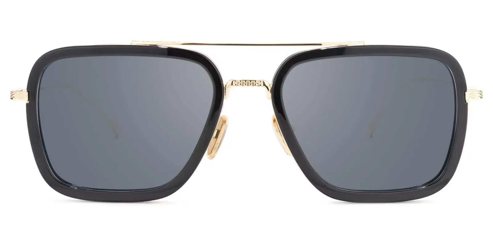 Alvira - Aviator Black/Gold Sunglasses sold by Vooglam