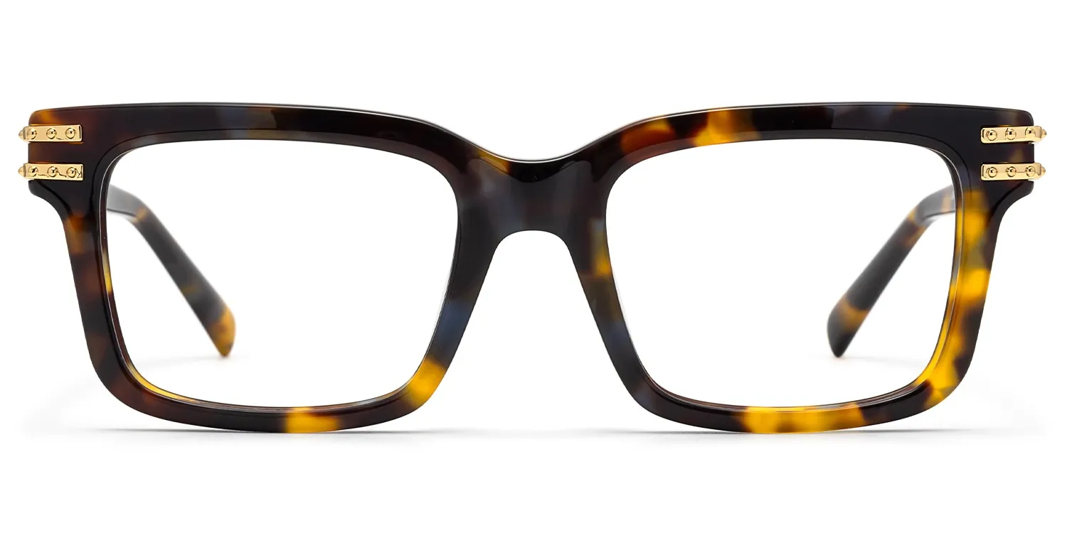 Anansi - Rectangle Tortoise Eyeglasses sold by Vooglam