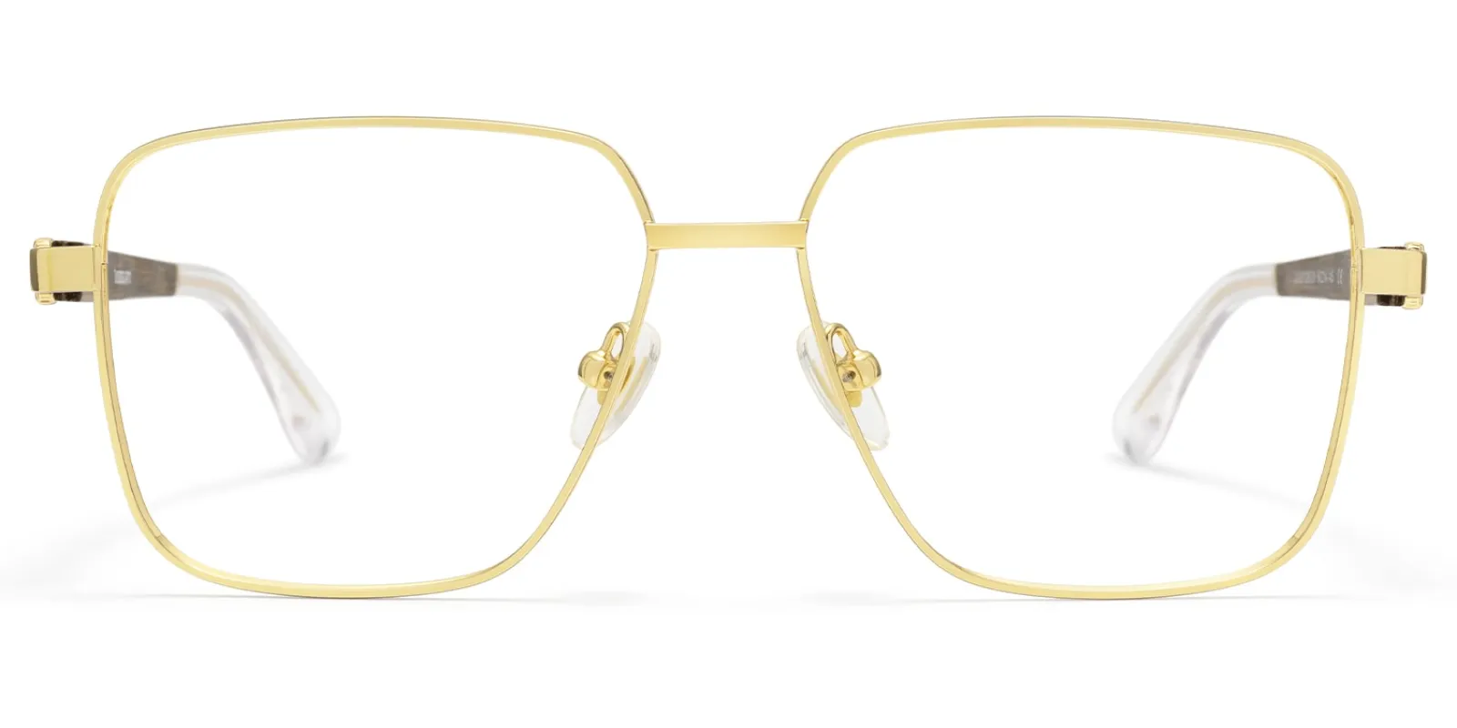 Griot - Square Gold Eyeglasses sold by Vooglam