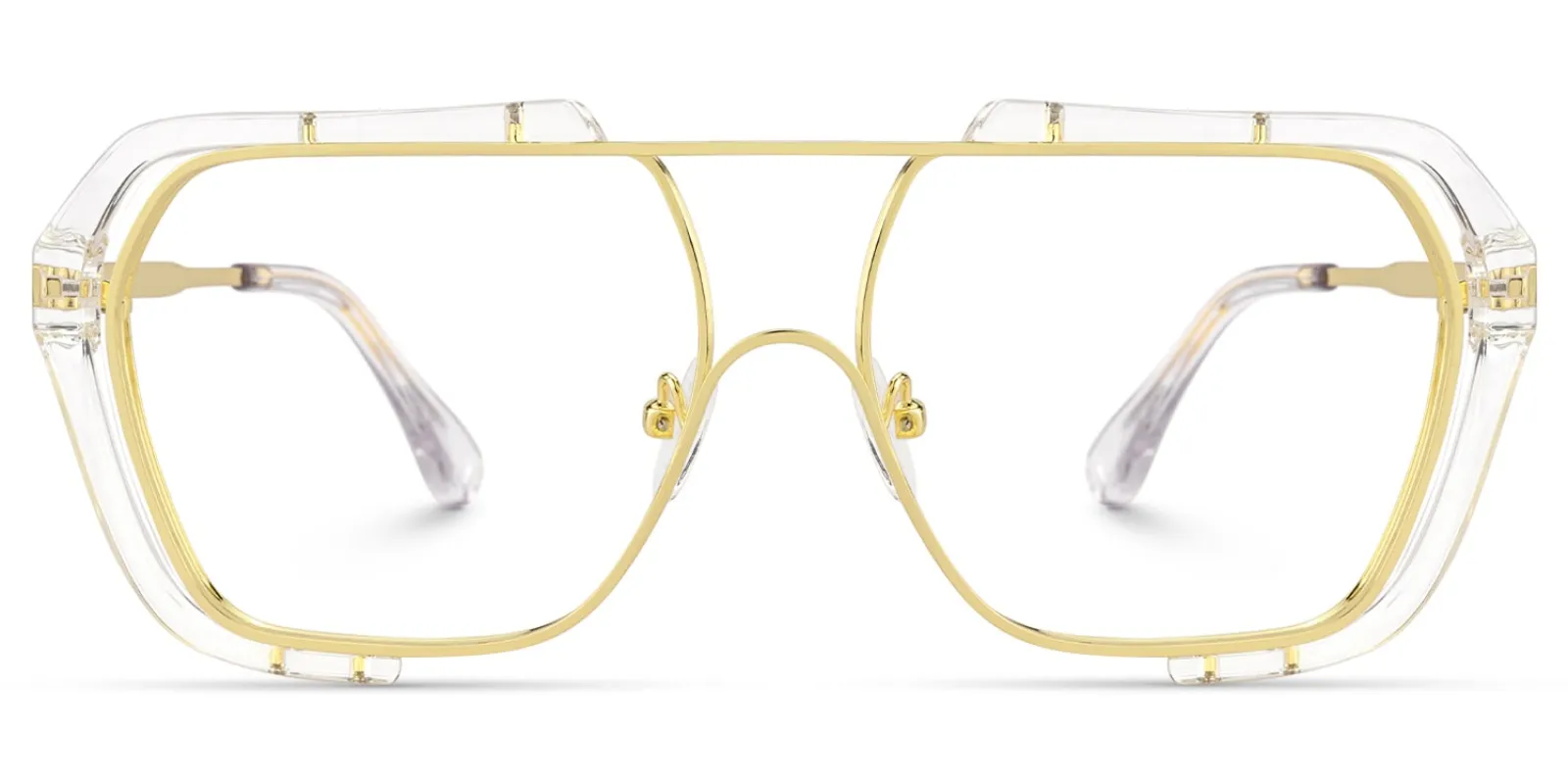 Porsha - Aviator Crystal Eyeglasses sold by Vooglam