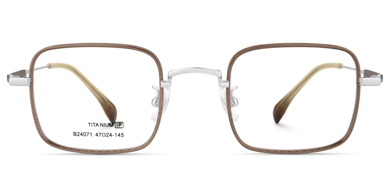 Arc - Square Brown Eyeglasses sold by Vooglam product image thumbnail 2