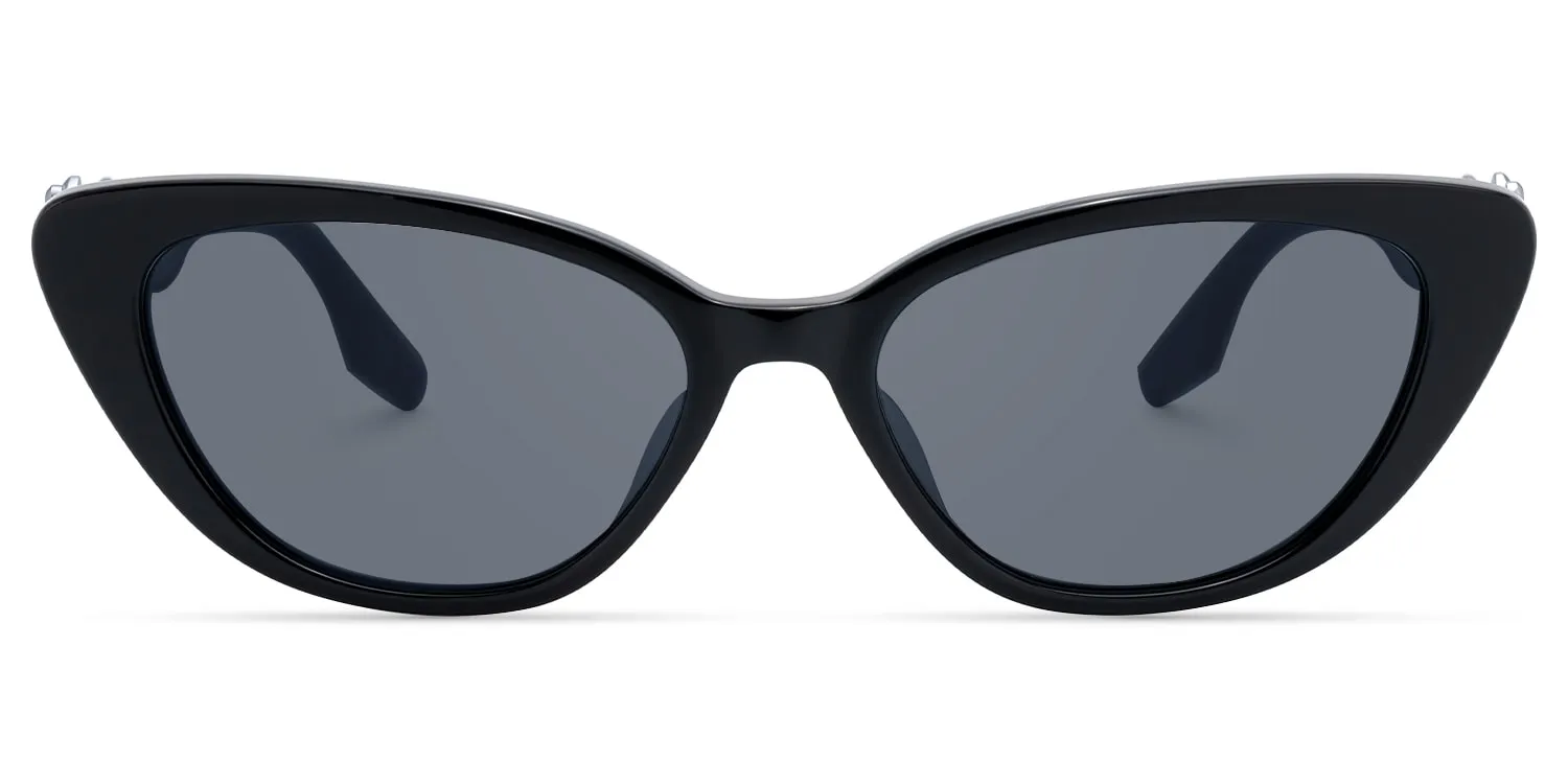 No Fate - Cat Eye Black Sunglasses sold by Vooglam