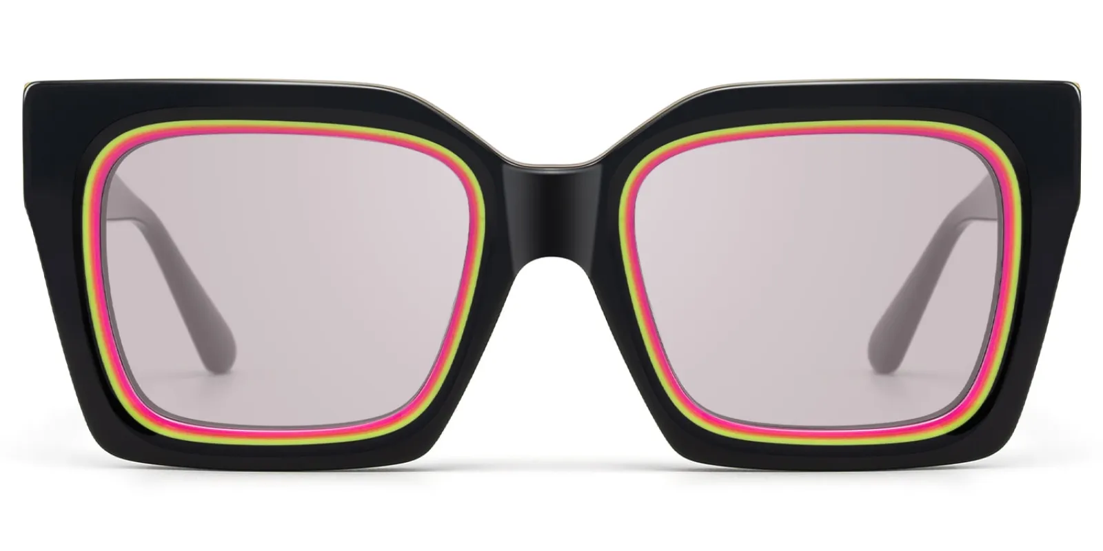 Trance - Square Black Sunglasses sold by Vooglam