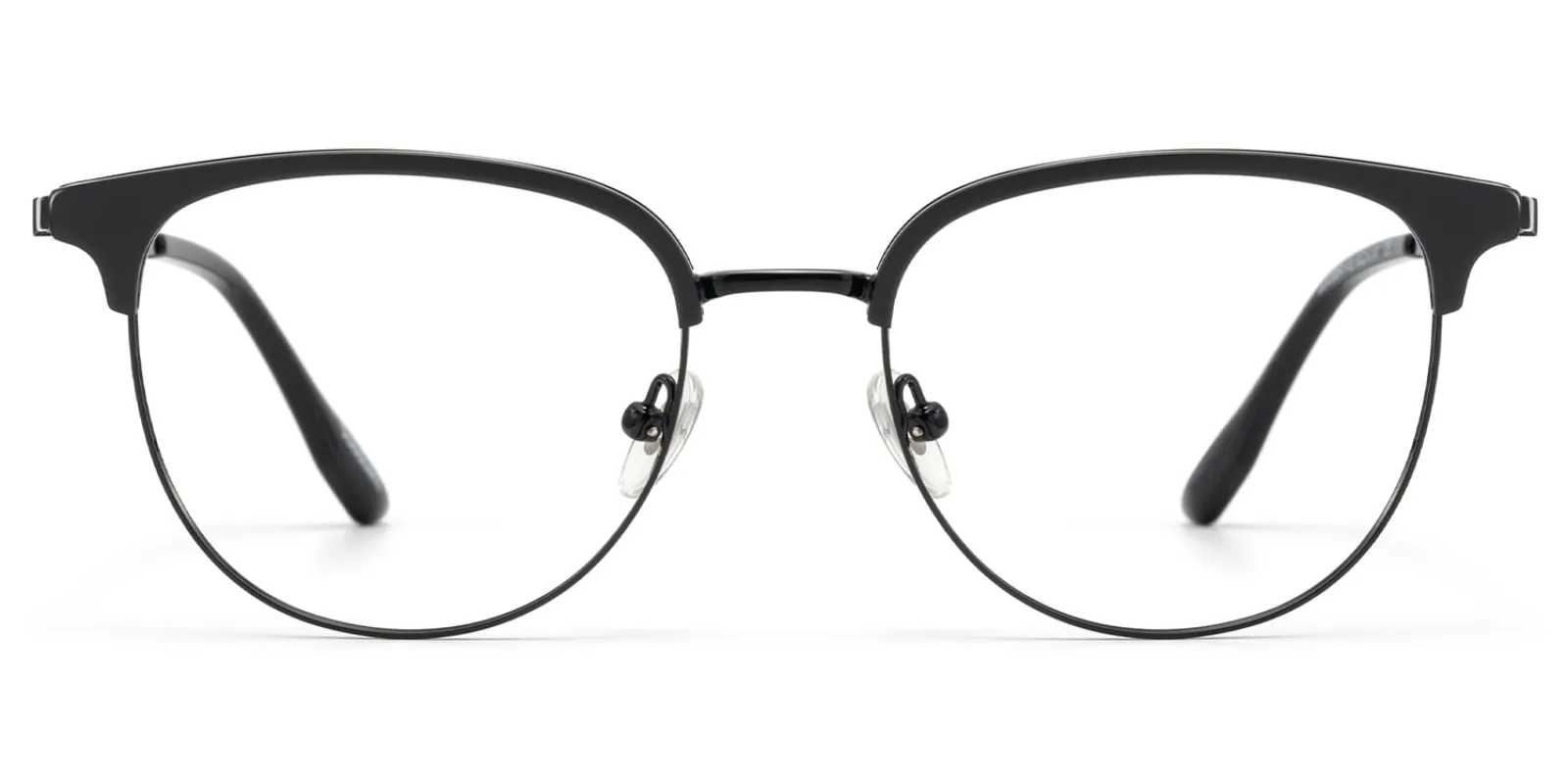 Grace - Round Black Eyeglasses sold by Vooglam