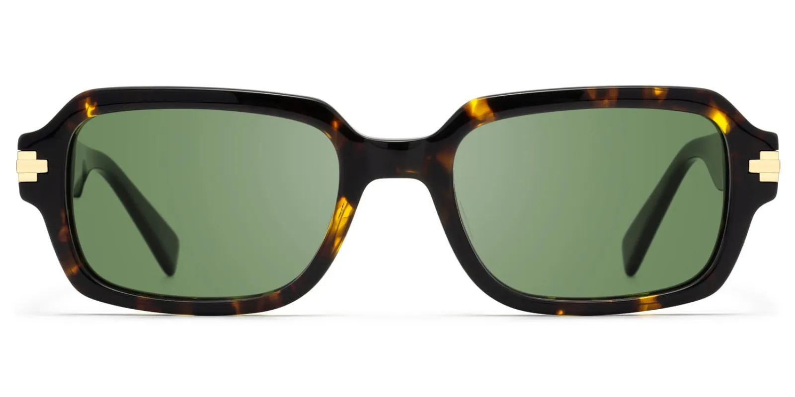 Zephyr - Rectangle Tortoise Sunglasses sold by Vooglam