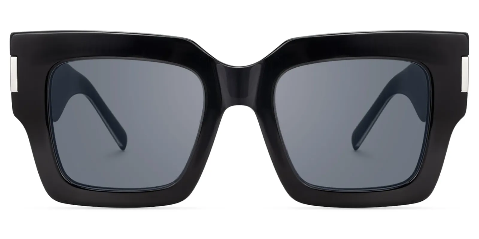 Vaeda - Square Black Sunglasses sold by Vooglam