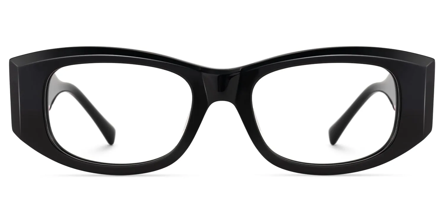 Banksy - Rectangle Black Eyeglasses sold by Vooglam