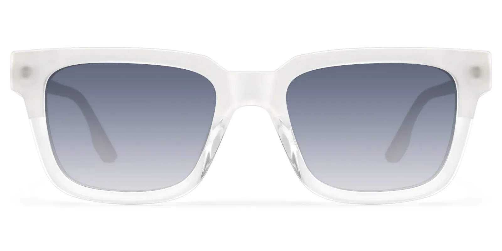 Strobe - Rectangle Transparent Sunglasses sold by Vooglam