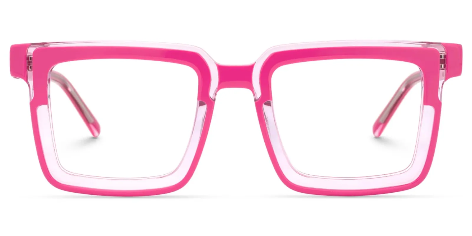 Ofira - Rectangle Pink Eyeglasses sold by Vooglam