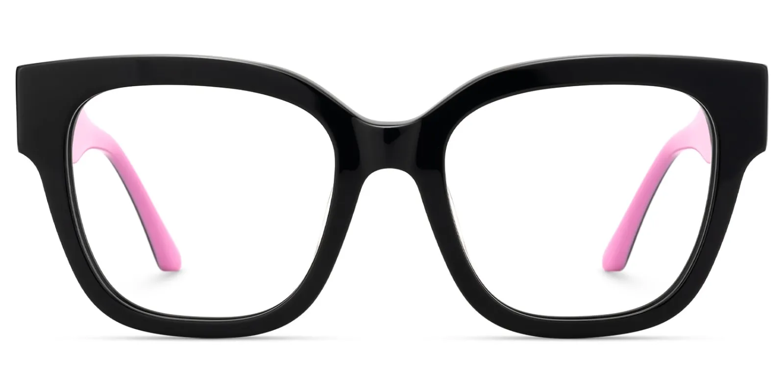 Lorette - Square Black Eyeglasses sold by Vooglam