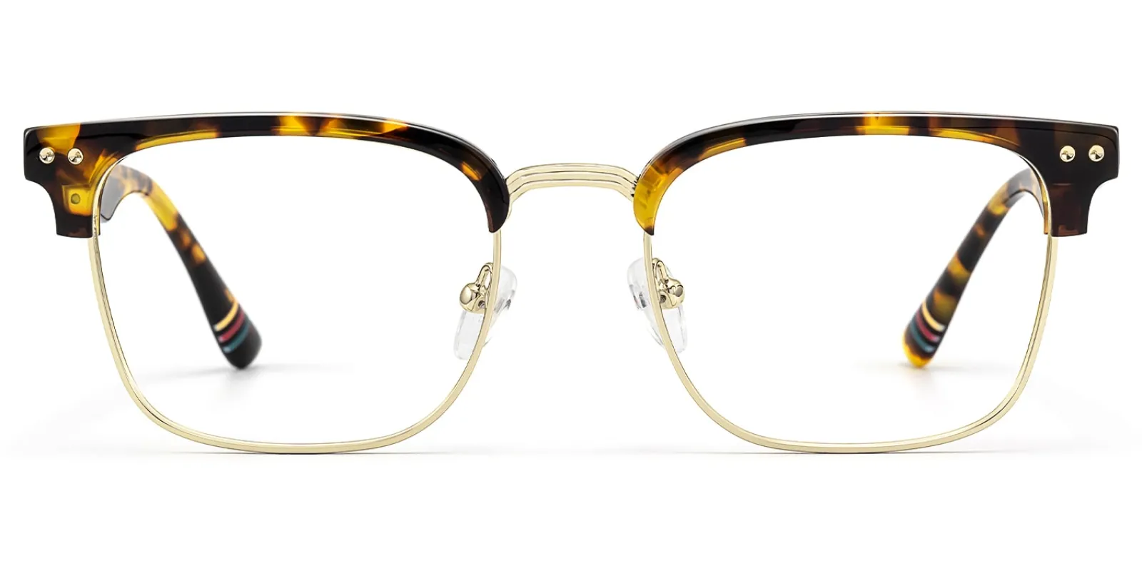 Preppy - Rectangle Tortoise Eyeglasses sold by Vooglam