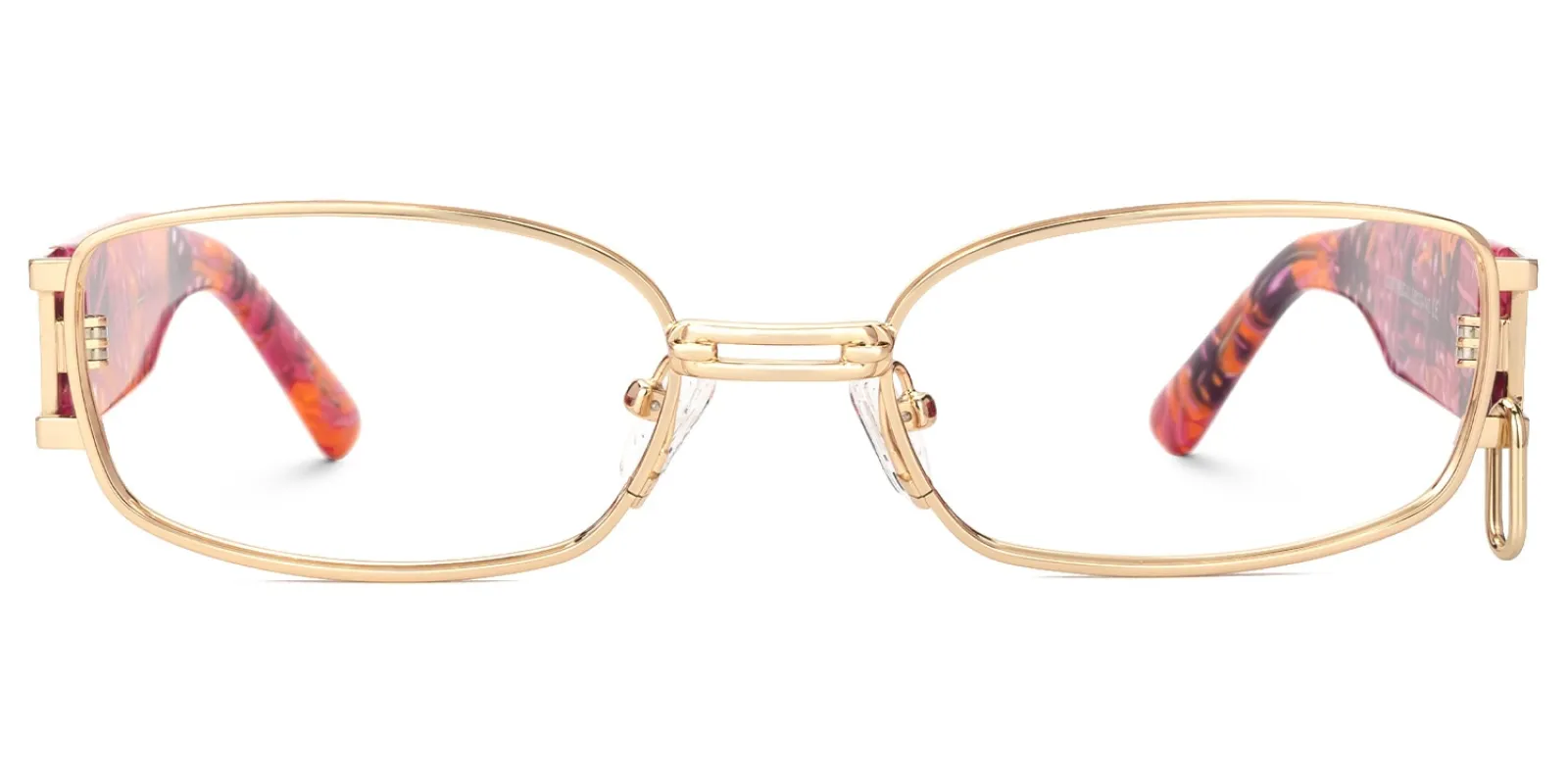 Gagenia - Rectangle Gold Eyeglasses sold by Vooglam