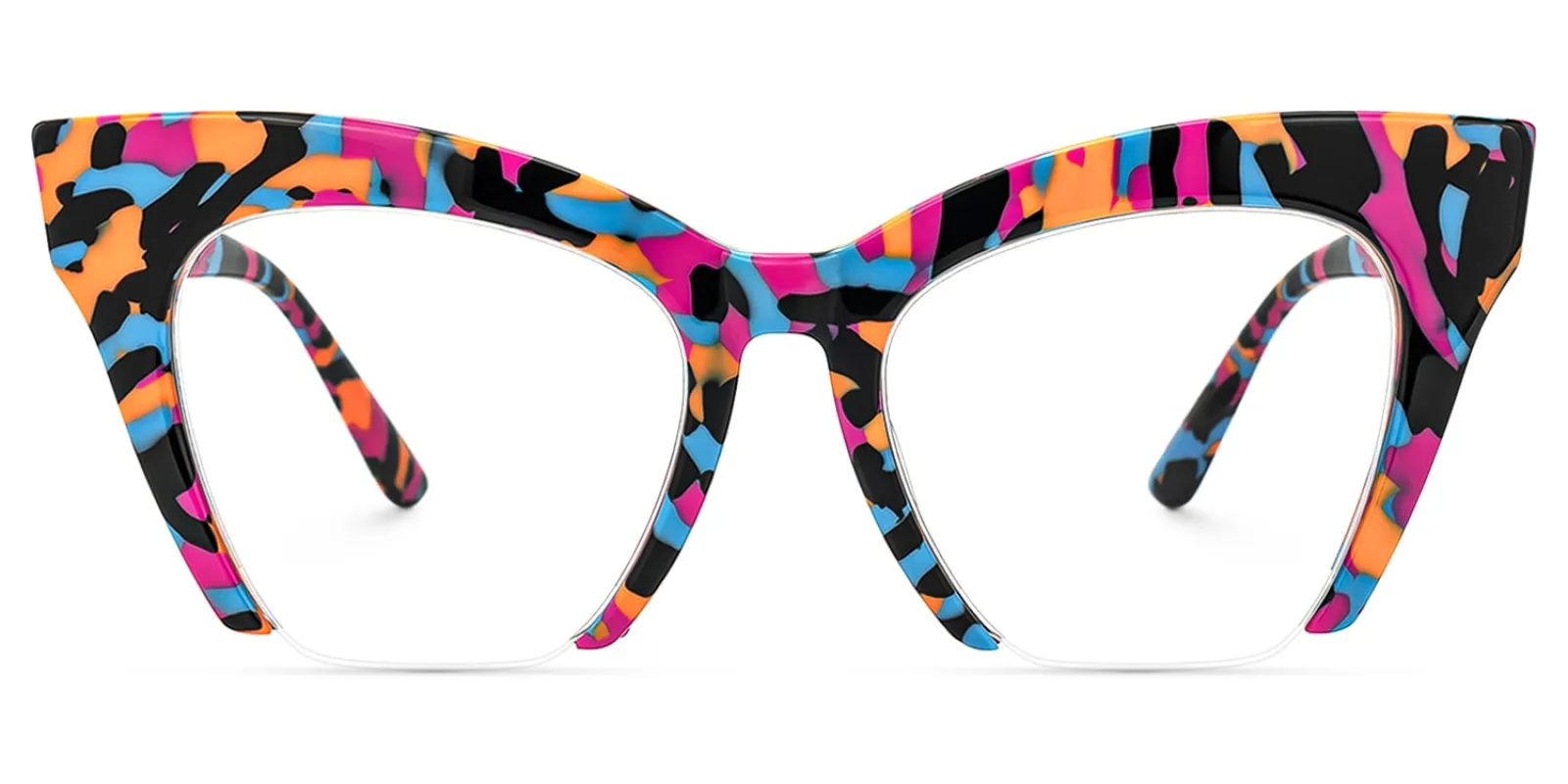Jacobien - Cat Eye Multicolor Eyeglasses sold by Vooglam