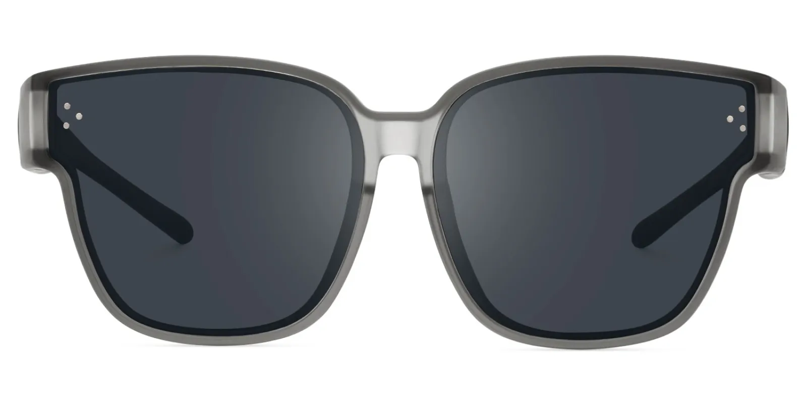 Hannes - Square Grey Fit Over Sunglasses sold by Vooglam