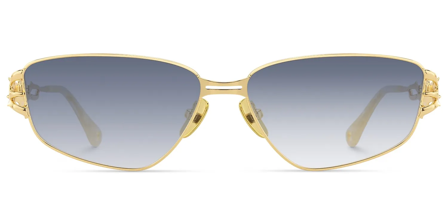 Spine - Geometric Gold Sunglasses sold by Vooglam product image thumbnail 2
