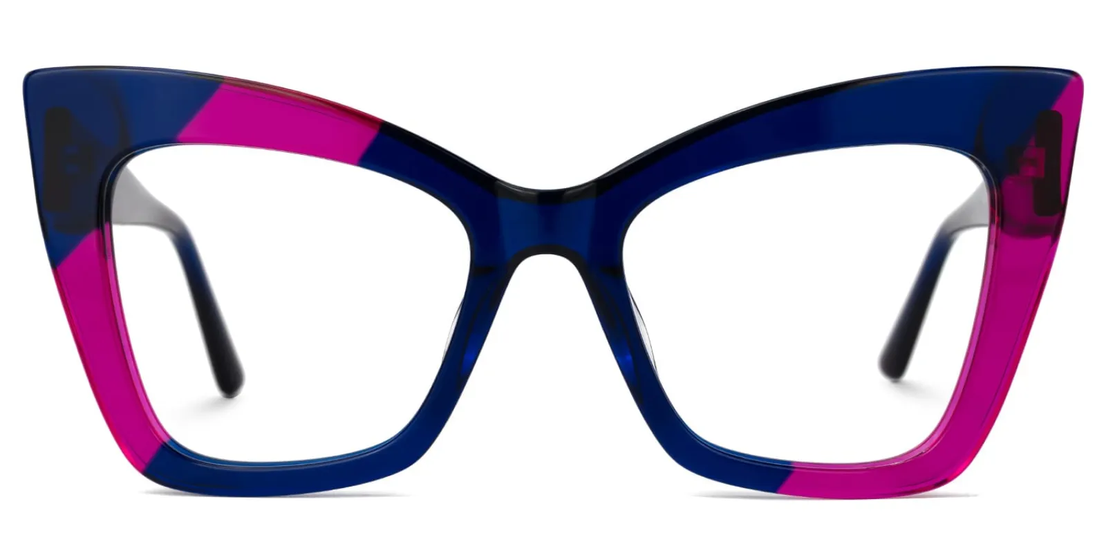 Damyan - Cat Eye Blue/Purple Eyeglasses sold by Vooglam