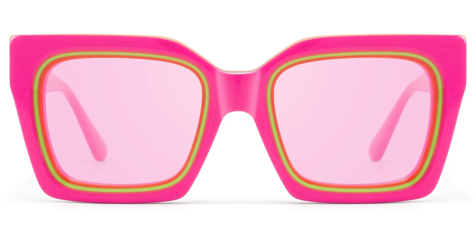Trance - Square Pink Sunglasses sold by Vooglam