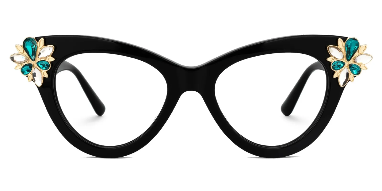 Farai - Cat Eye Black Eyeglasses sold by Vooglam