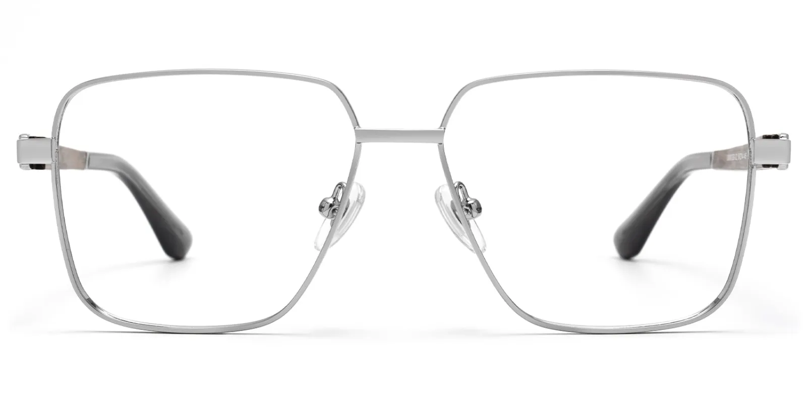 Griot - Square Silver Eyeglasses sold by Vooglam