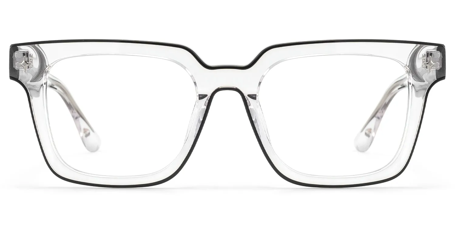 Fractal - Square Transparent Eyeglasses sold by Vooglam product image thumbnail 2